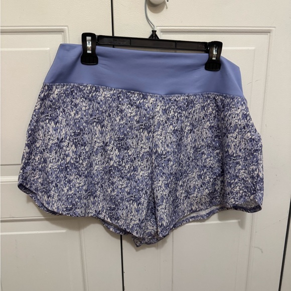 Marika Athletic Shorts in Blue and White - Picture 1 of 3